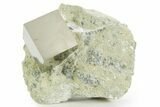 Natural Pyrite Cube In Rock - Navajun, Spain #361864-1
